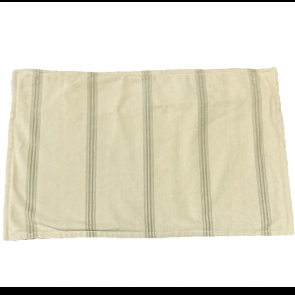 Ralph Lauren accent Pillow Cover Raeghan Stripe Cream 16x24 Cottagecore